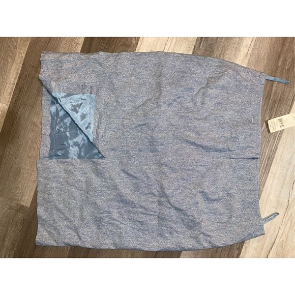 Banana Republic NWT Silk/Linen Blend Blue Textured Pencil Skirt, Sz 14, MSRP $88 - Picture 9 of 11